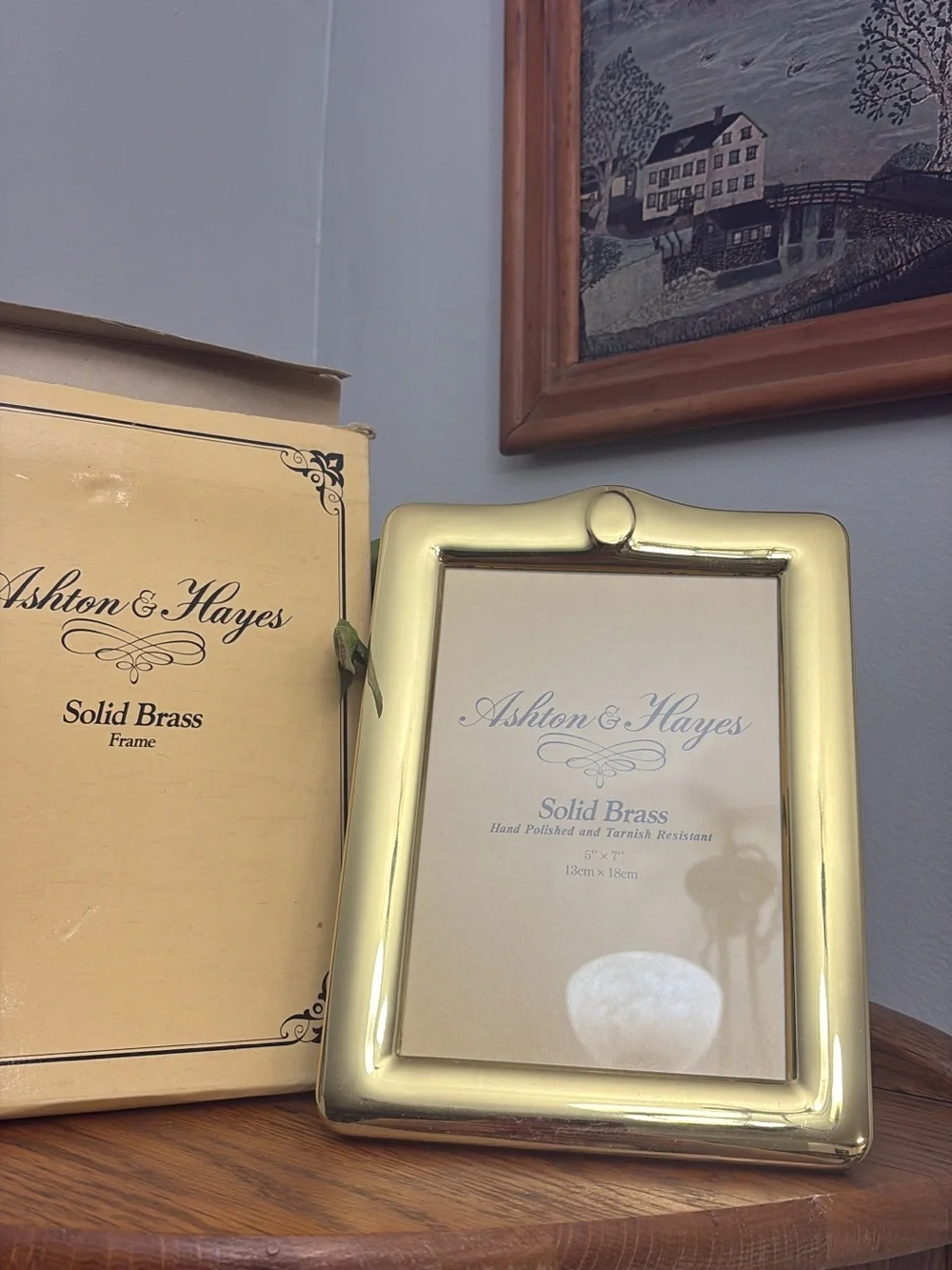 Gold Solid Brass Picture Frame - Classic Accent